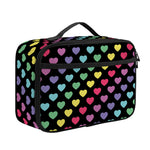Rainbow Heart Pattern Print Portable Lunch Bag