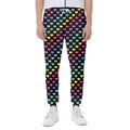 Rainbow Heart Pattern Print Joggers
