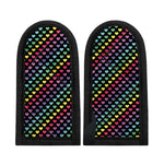 Rainbow Heart Pattern Print Skillet Handle Cover