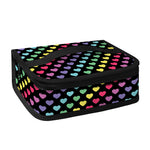 Rainbow Heart Pattern Print Small Lunch Bag