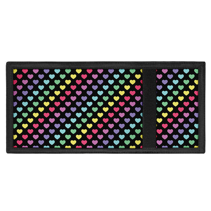 Rainbow Heart Pattern Print Trifold Wallet