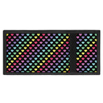 Rainbow Heart Pattern Print Trifold Wallet