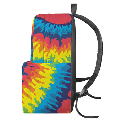 Rainbow Heart Tie Dye Print Backpack
