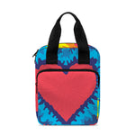 Rainbow Heart Tie Dye Print Bible Tote Bag