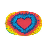 Rainbow Heart Tie Dye Print Car Side Mirror Covers