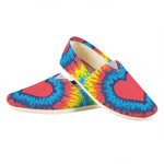 Rainbow Heart Tie Dye Print Casual Shoes