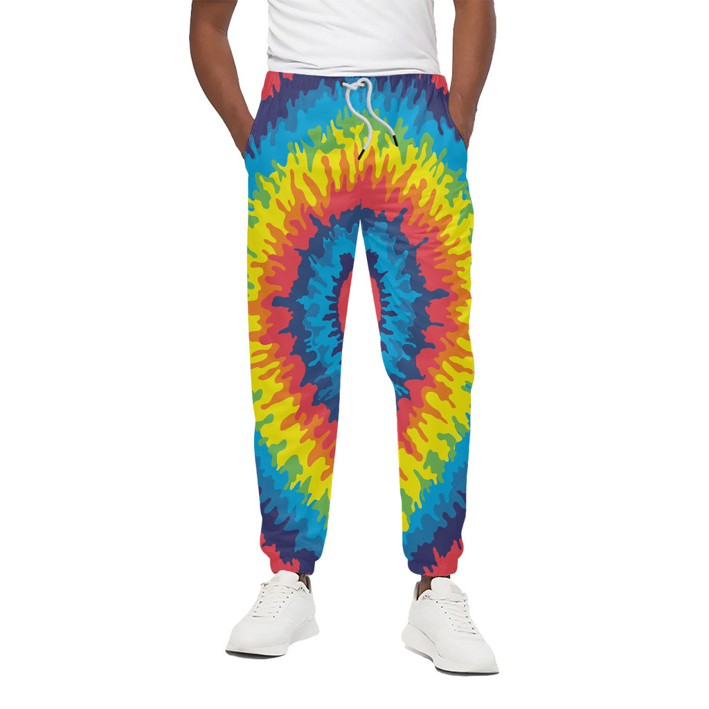 Rainbow Heart Tie Dye Print Cotton Pants