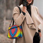 Rainbow Heart Tie Dye Print Double Strap Bible Bag
