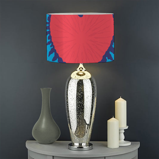 Rainbow Heart Tie Dye Print Drum Lamp Shade