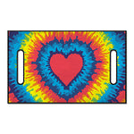 Rainbow Heart Tie Dye Print Golf Cart Seat Cover