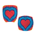 Rainbow Heart Tie Dye Print Office Chair Cover