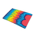 Rainbow Heart Tie Dye Print Pet Cooling Mat Cover