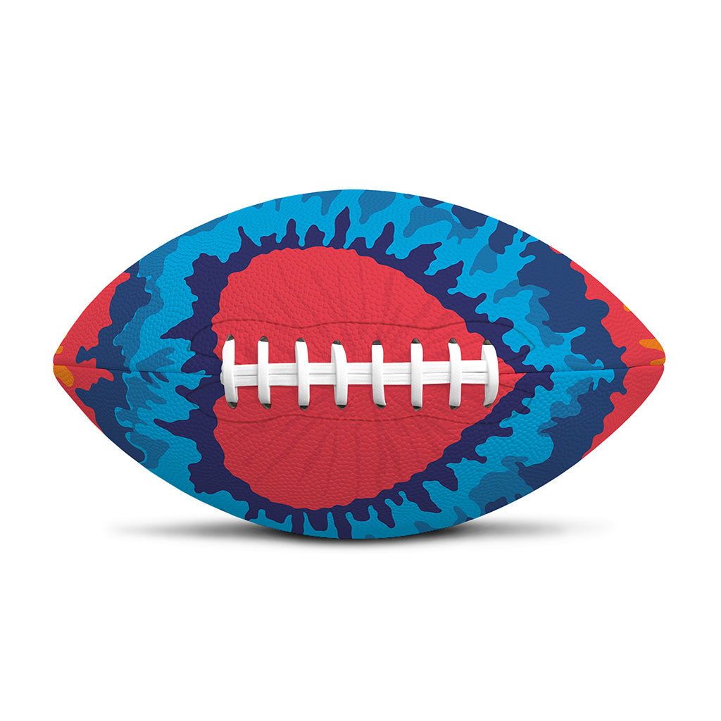 Rainbow Heart Tie Dye Print Rugby Ball