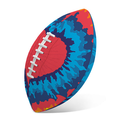 Rainbow Heart Tie Dye Print Rugby Ball