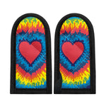 Rainbow Heart Tie Dye Print Skillet Handle Cover