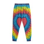 Rainbow Heart Tie Dye Print Sweatpants