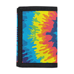Rainbow Heart Tie Dye Print Trifold Wallet
