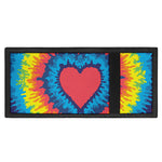 Rainbow Heart Tie Dye Print Trifold Wallet