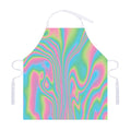 Rainbow Holographic Print Adjustable Apron