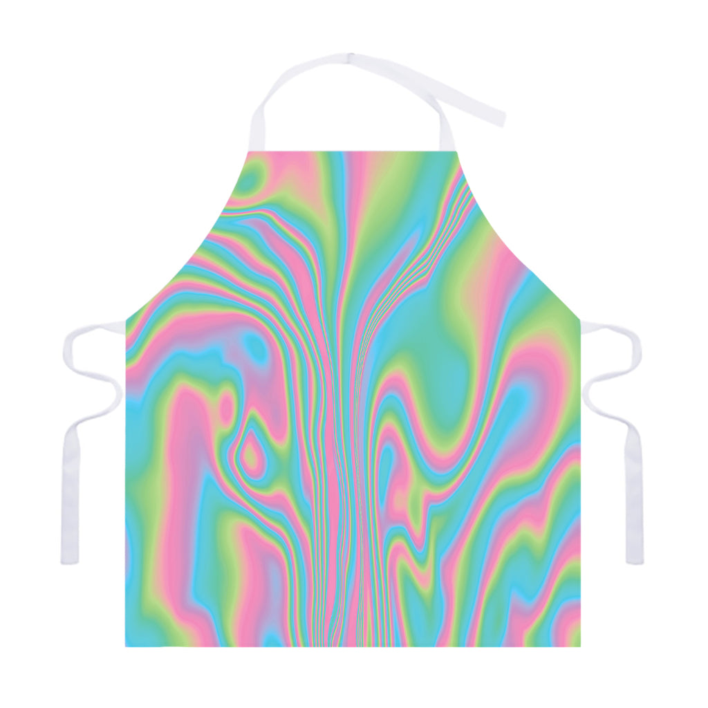 Rainbow Holographic Print Adjustable Apron