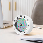Rainbow Holographic Print Alarm Clock