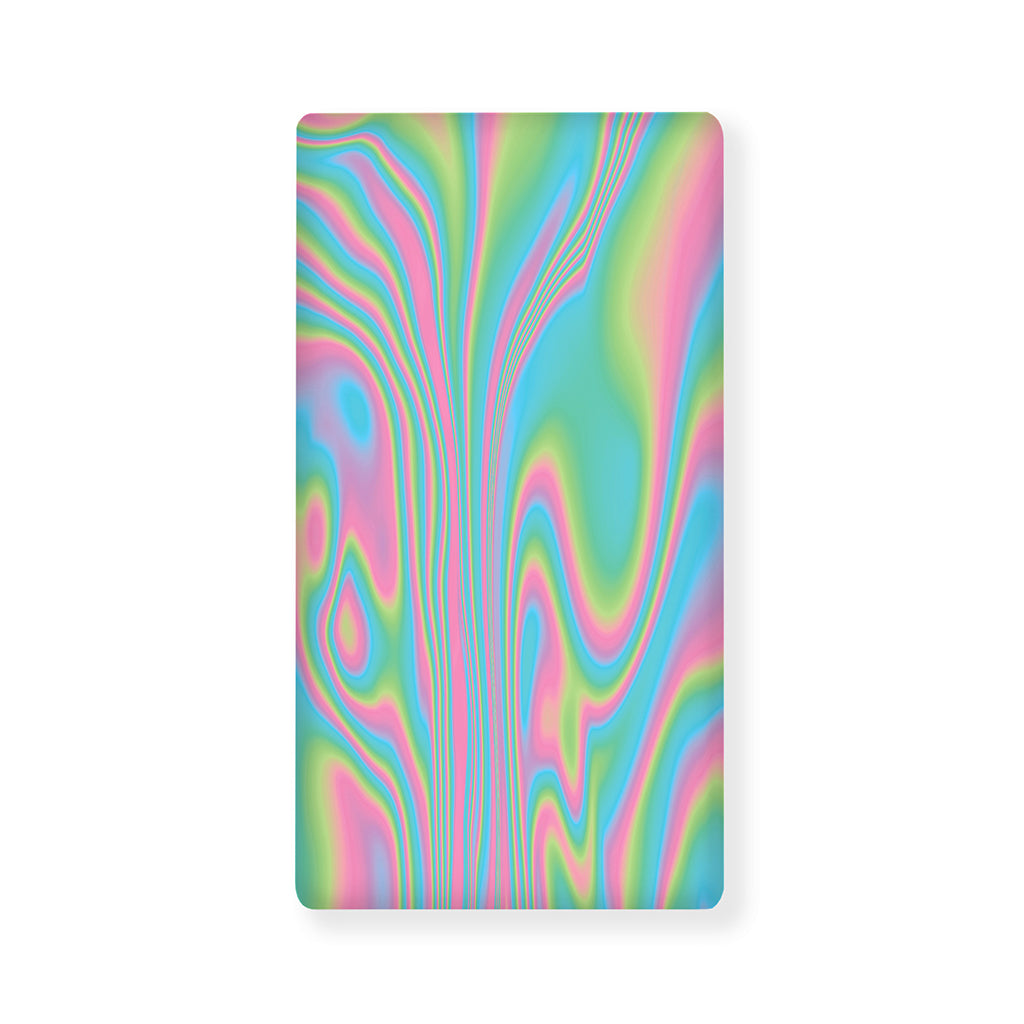 Rainbow Holographic Print Baby Crib Sheet