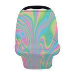 Rainbow Holographic Print Baby Seat Cover