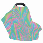 Rainbow Holographic Print Baby Seat Cover