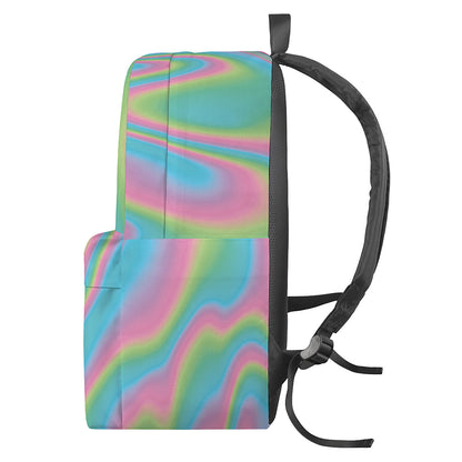 Rainbow Holographic Print Backpack