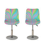 Rainbow Holographic Print Bar Stool Covers
