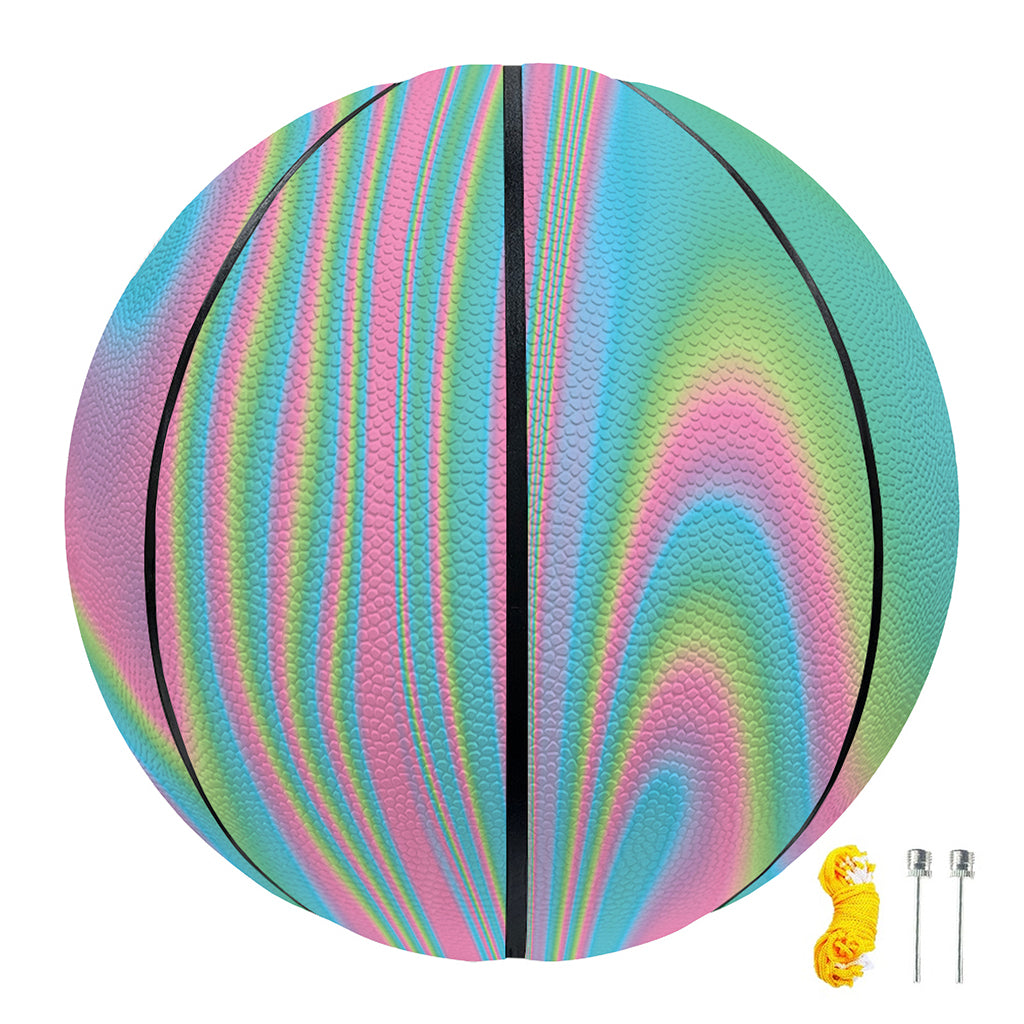 Rainbow Holographic Print Basketball