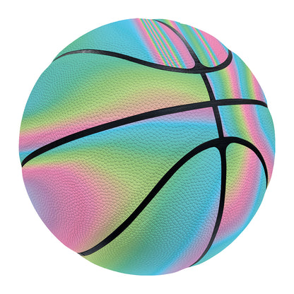 Rainbow Holographic Print Basketball