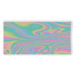 Rainbow Holographic Print Beach Towel