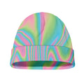 Rainbow Holographic Print Beanie