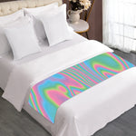 Rainbow Holographic Print Bed Runner