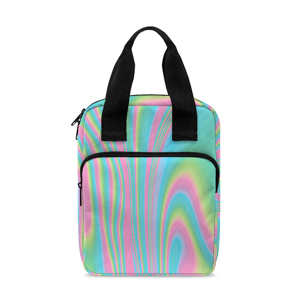 Rainbow Holographic Print Bible Tote Bag