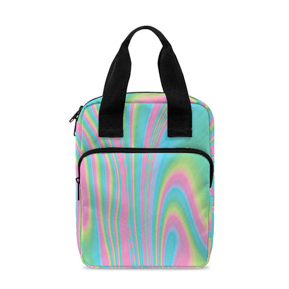 Rainbow Holographic Print Bible Tote Bag