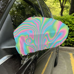 Rainbow Holographic Print Car Side Mirror Covers