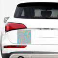 Rainbow Holographic Print Car Sticker