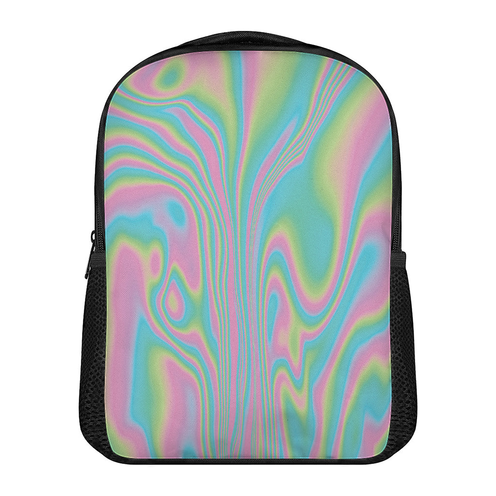 Rainbow Holographic Print Casual Backpack