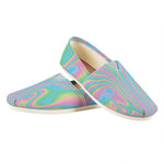 Rainbow Holographic Print Casual Shoes