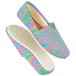 Rainbow Holographic Print Casual Shoes