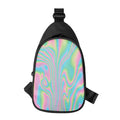 Rainbow Holographic Print Sling Bag