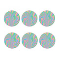 Rainbow Holographic Print Coaster Set