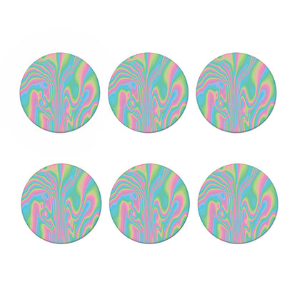 Rainbow Holographic Print Coaster Set