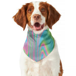 Rainbow Holographic Print Dog Bandana