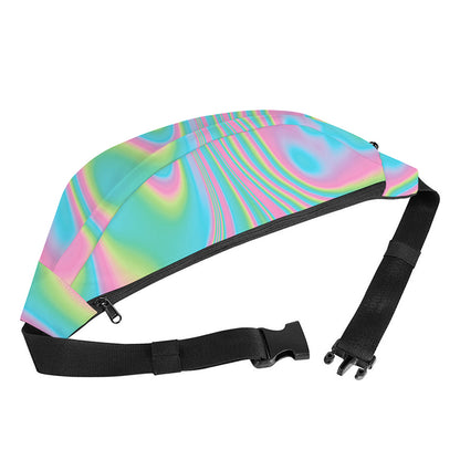 Rainbow Holographic Print Fanny Pack
