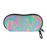Rainbow Holographic Print Glasses Case