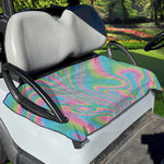 Rainbow Holographic Print Golf Cart Seat Cover