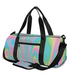 Rainbow Holographic Print Gym Bag